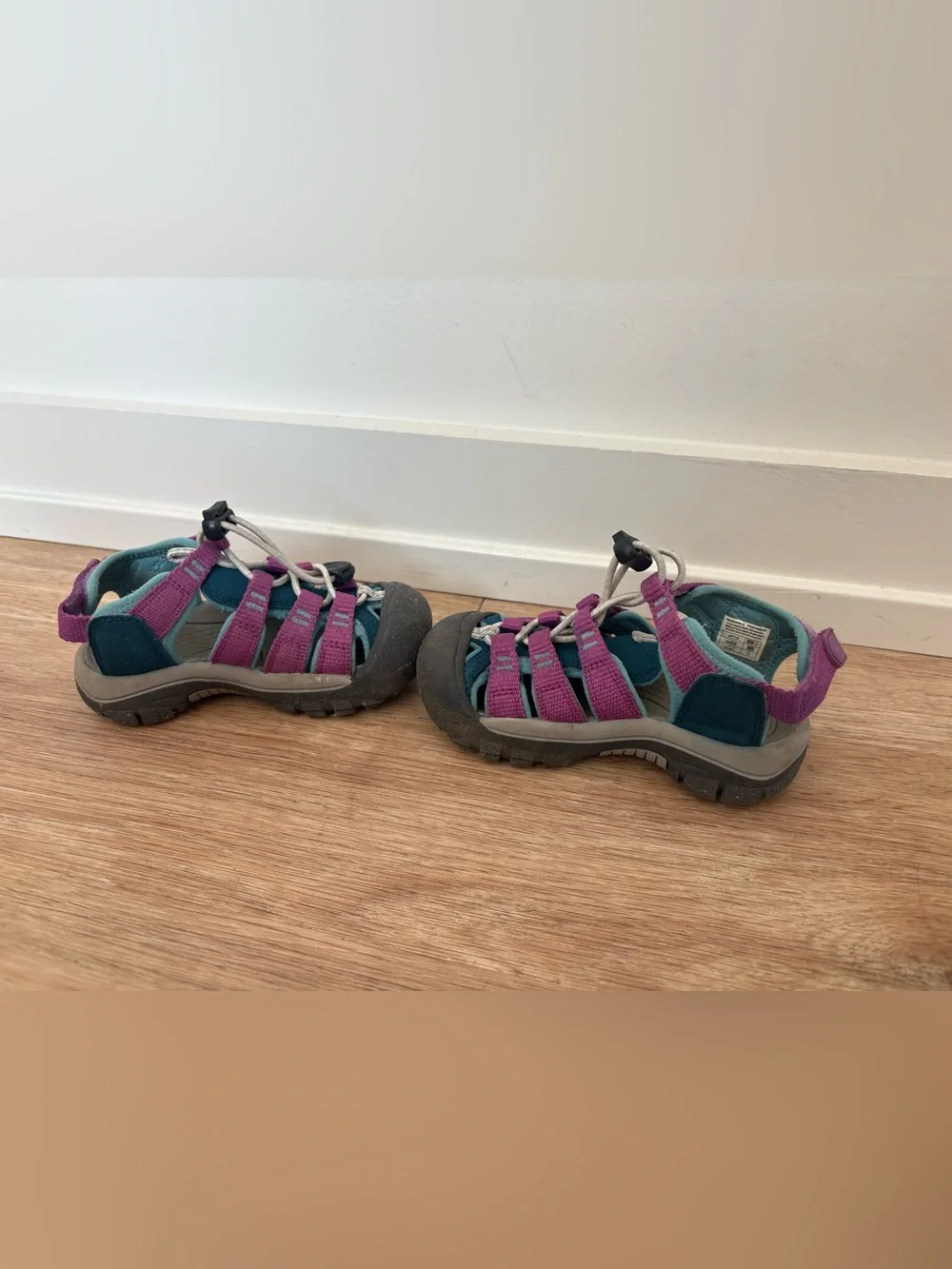 KEEN Toddler Newport Boundless Closed Toe Sandal Legion Blue and Willow Herb 8